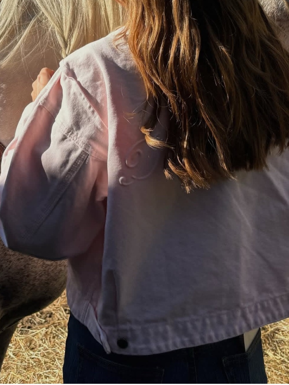 Women's Light Pink Cropped Jacket - Picture 1 of 5